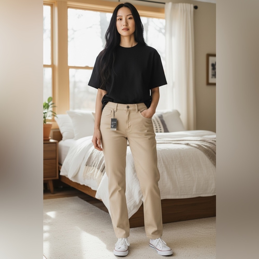 Beige High Waist